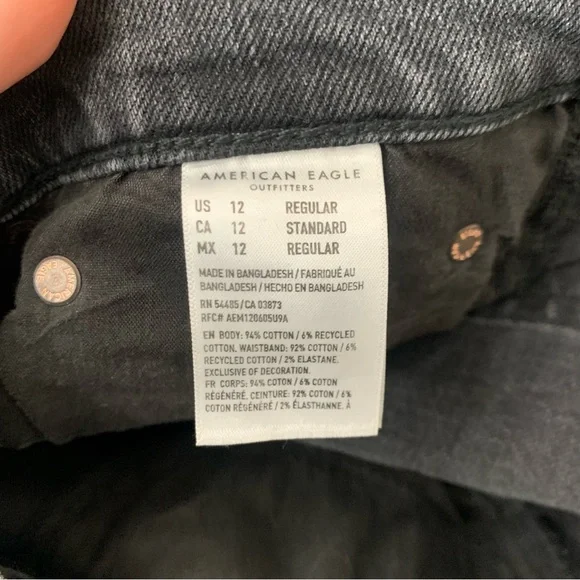 American Eagle 90's bootcut rip knee size 12 - Picture 10 of 10